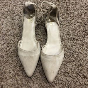 Nude flats with small wedge!